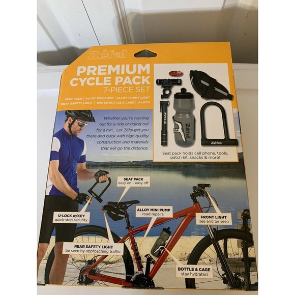 New Zefal Premium Cycle Pack 7-Piece Set Road Ahead And Light BPA‎ Free NWT - Picture 8 of 8